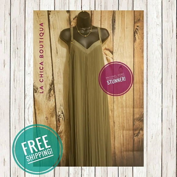 Michael Kors Dresses & Skirts - Michael Kors Pleated Maxi Dress  (FS)